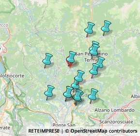Mappa Via Corna, 24012 Val Brembilla BG, Italia (6.53688)