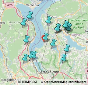 Mappa Via Padre Ignazio, 21027 Ispra VA, Italia (7.1125)