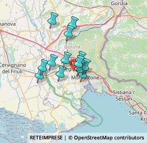 Mappa Via Volpi, 34077 Ronchi dei Legionari GO, Italia (4.51154)