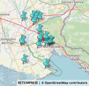 Mappa Via Volpi, 34077 Ronchi dei Legionari GO, Italia (5.59)