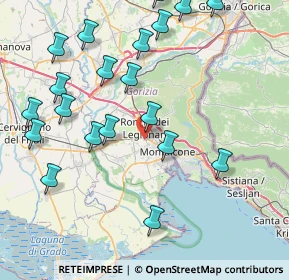 Mappa Via Volpi, 34077 Ronchi dei Legionari GO, Italia (9.3645)