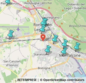 Mappa Via Volpi, 34077 Ronchi dei Legionari GO, Italia (2.24091)