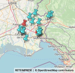 Mappa Via Volpi, 34077 Ronchi dei Legionari GO, Italia (10.46188)