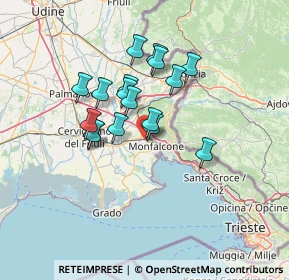 Mappa Via Volpi, 34077 Ronchi dei Legionari GO, Italia (10.50471)