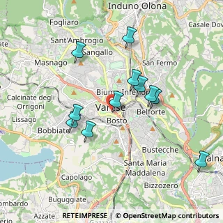 Mappa Via Dazio Vecchio, 21100 Varese VA, Italia (1.72364)