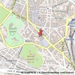 Mappa Via Dazio Vecchio, 6, 21100 Varese, Varese (Lombardia)