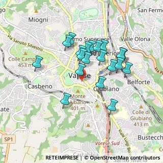 Mappa Via Dazio Vecchio, 21100 Varese VA, Italia (0.7775)