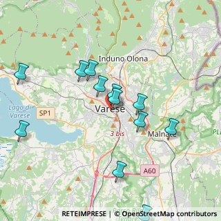 Mappa Via Dazio Vecchio, 21100 Varese VA, Italia (3.97167)