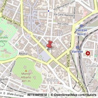 Mappa Via Carlo Avegno, 1, 21100 Varese, Varese (Lombardia)