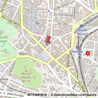 Mappa Via Alessandro Manzoni, 5, 21045 Varese, Varese (Lombardia)