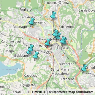 Mappa Via Carlo Avegno, 21100 Varese VA, Italia (1.71091)