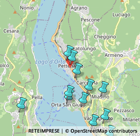 Mappa Corso Roma, 28028 Pettenasco NO, Italia (2.22583)