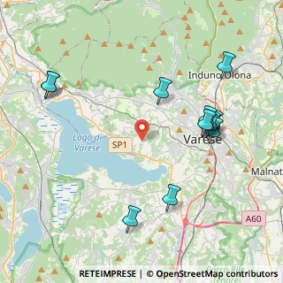 Mappa Via Innocente Salvini, 21100 Varese VA, Italia (4.535)