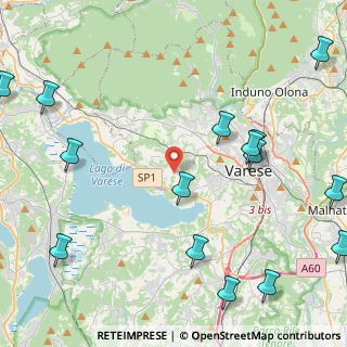 Mappa Via Innocente Salvini, 21100 Varese VA, Italia (5.978)