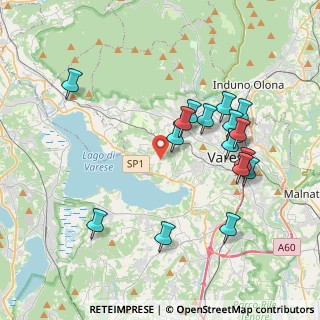 Mappa Via Innocente Salvini, 21100 Varese VA, Italia (3.85588)