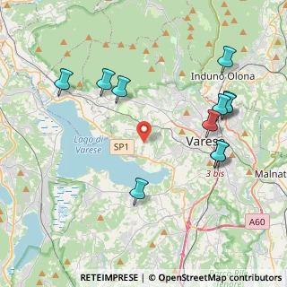 Mappa Via Innocente Salvini, 21100 Varese VA, Italia (4.47636)