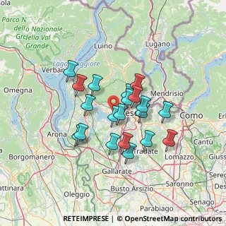 Mappa Via Innocente Salvini, 21100 Varese VA, Italia (10.729)