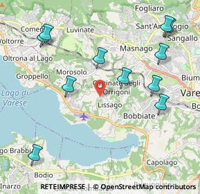 Mappa Via Innocente Salvini, 21100 Varese VA, Italia (2.40545)