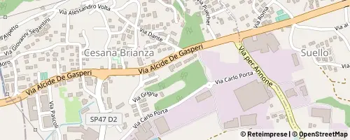 Mappa Cesana Brianza