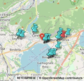 Mappa Via Trieste, 22030 Pusiano CO, Italia (1.3715)