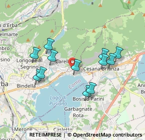 Mappa Via Trieste, 22030 Pusiano CO, Italia (1.67833)