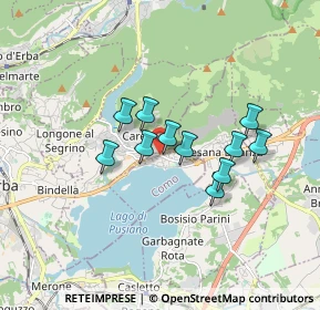 Mappa Via Trieste, 22030 Pusiano CO, Italia (1.26818)
