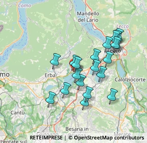 Mappa Via Trieste, 22030 Pusiano CO, Italia (6.498)