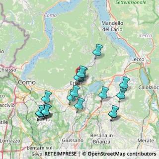 Mappa Via Maestri Comacini, 22036 Erba CO, Italia (7.68737)