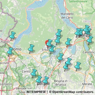 Mappa Via Maestri Comacini, 22036 Erba CO, Italia (9.969)