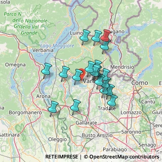Mappa Calcinate del Pesce, 21100 Varese VA, Italia (10.8765)