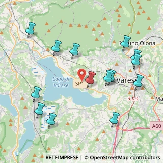 Mappa Calcinate del Pesce, 21100 Varese VA, Italia (4.69714)