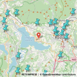 Mappa Calcinate del Pesce, 21100 Varese VA, Italia (6.495)