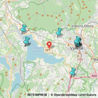 Mappa Calcinate del Pesce, 21100 Varese VA, Italia (4.62182)