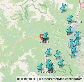 Mappa Via Mario Tancredi Rossi, 13019 Varallo VC, Italia (9.352)