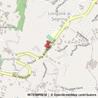 Mappa Via diaz armando 5, 22036 Longone al Segrino, Como (Lombardia)