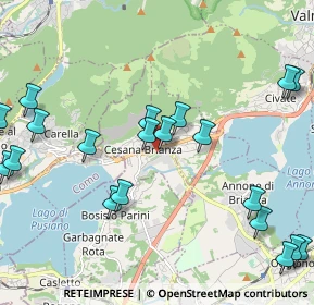 Mappa Via Resegone, 23861 Cesana Brianza LC, Italia (2.5955)