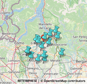 Mappa Via Resegone, 23861 Cesana Brianza LC, Italia (10.27467)