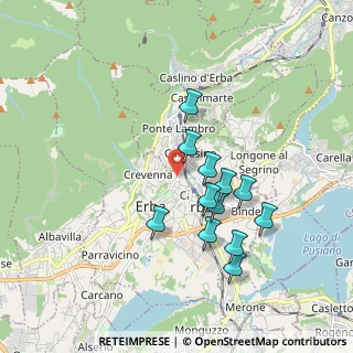 Mappa Via Fatebenefratelli, 22036 Erba CO, Italia (1.61417)