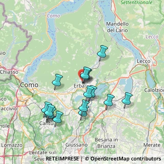 Mappa Via Fatebenefratelli, 22036 Erba CO, Italia (6.85313)