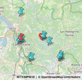 Mappa Via alle Fonti, 24038 Sant'Omobono Terme BG, Italia (7.58)