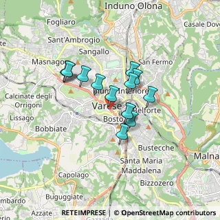 Mappa Via Alessandro Manzoni, 21100 Varese VA, Italia (1.24357)