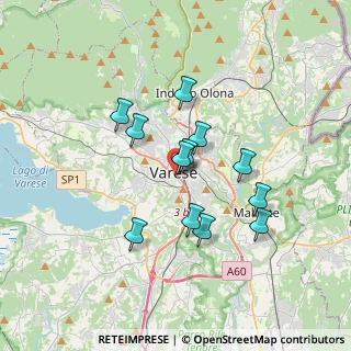 Mappa Le Corti, 21100 Varese VA, Italia (2.86833)