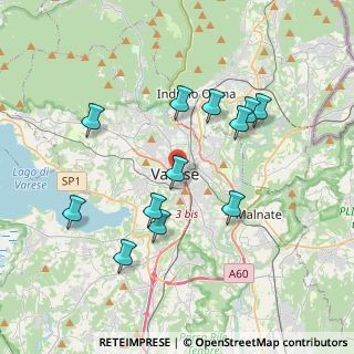 Mappa Via Alessandro Manzoni, 21100 Varese VA, Italia (3.615)