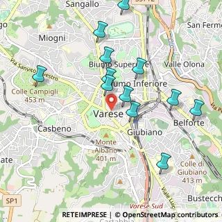 Mappa Via Leopardi, 21100 Varese VA, Italia (0.99083)