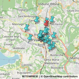 Mappa Corso Aldo Moro, 21100 Varese VA, Italia (0.989)