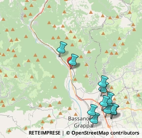 Mappa Via Cesare Battisti, 36020 Solagna VI, Italia (4.97182)