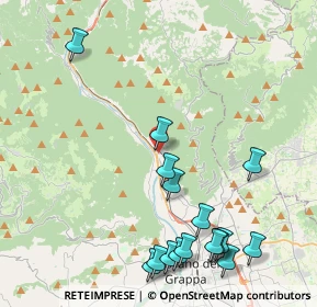 Mappa Via Cesare Battisti, 36020 Solagna VI, Italia (5.06625)