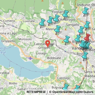 Mappa Via Valle Luna, 21100 Varese VA, Italia (3.01667)