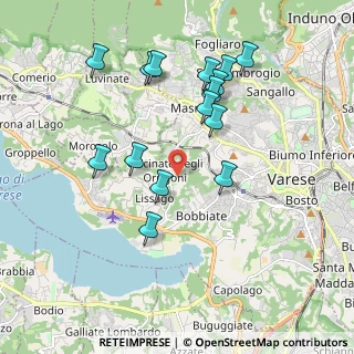 Mappa Via Valle Luna, 21100 Varese VA, Italia (1.88333)