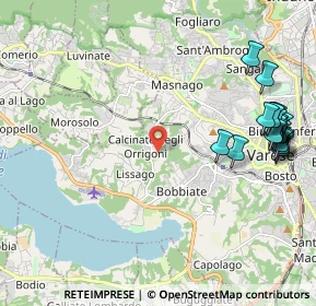 Mappa Via Valle Luna, 21100 Varese VA, Italia (2.661)